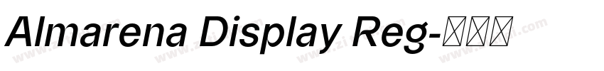 Almarena Display Reg字体转换